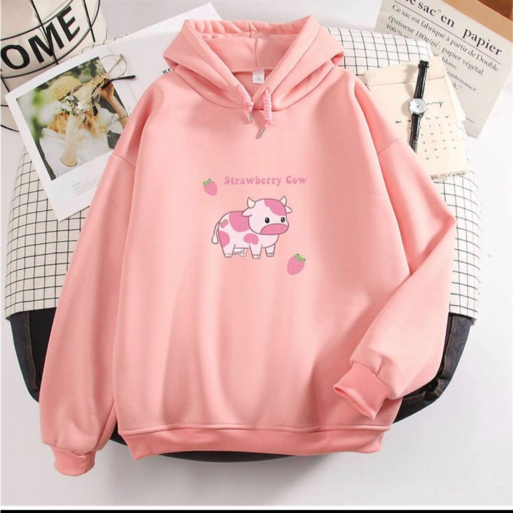 Strawberry Cow Hoodie